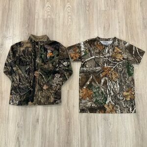 Boys Camouflage jacket and tee shirt